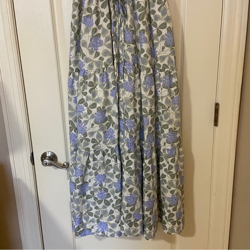 Hermoza Blue and Green Floral Maxi Dress - Picture 3 of 14